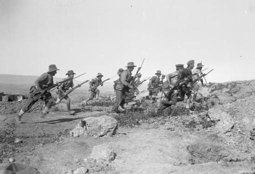 Soldados del ANZAC en Galípoli