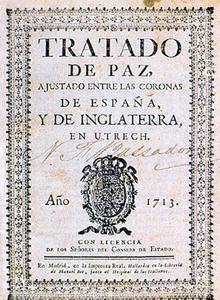 Tratado de Utrecht, de 1713