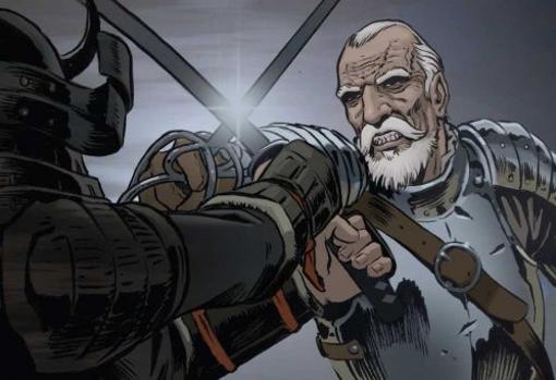 Uno de los dibujos incluidos en el cómic español Espadas del fin del Mundo, donde se narra la historia de Carrión