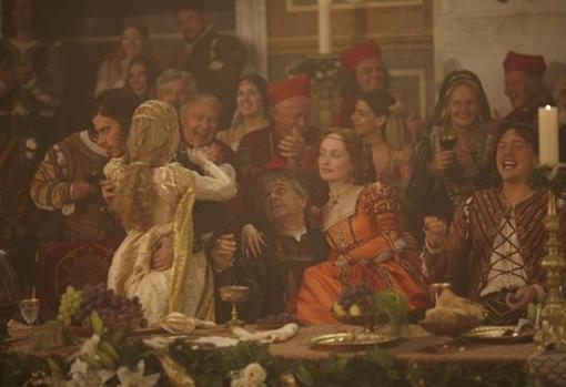 Imagen del capítulo «El Banquete de las Castañas», de la serie estadounidense «The Borgias» (2011)
