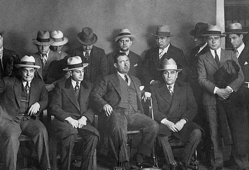 Fotografía de los miembros de la Mafia Calabresa en 1928