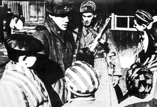 Liberación del campo en enero de 1945