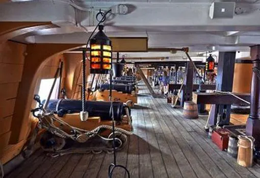 Interior del navío de línea inglés Victory