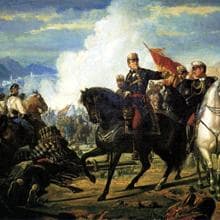 &#039;La Batalla de Tetuán&#039;. Óleo de Vicente PalmaroliI