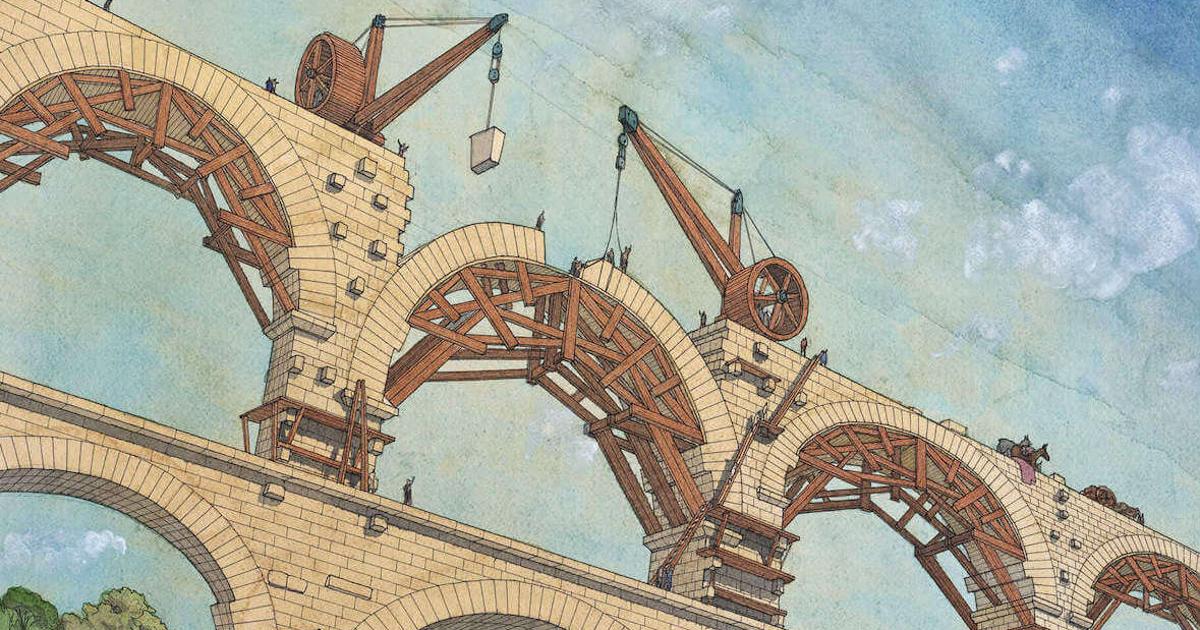 This is how aqueducts were built, one of the great contributions of the
