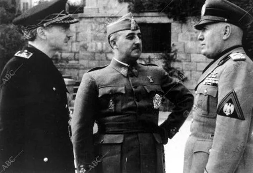 Franco, Mussolini y Serrano Súñer