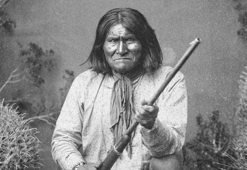 Apache warrior Geronimo in the late 19th century.