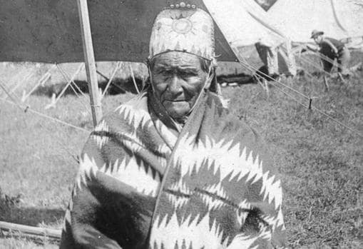 Geronimo as a United States prisoner of war in 1905.