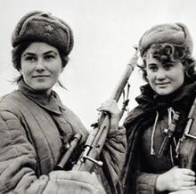 Soviet female snipers in WWII