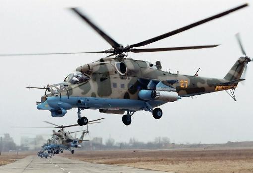 Mi 24 helicopters