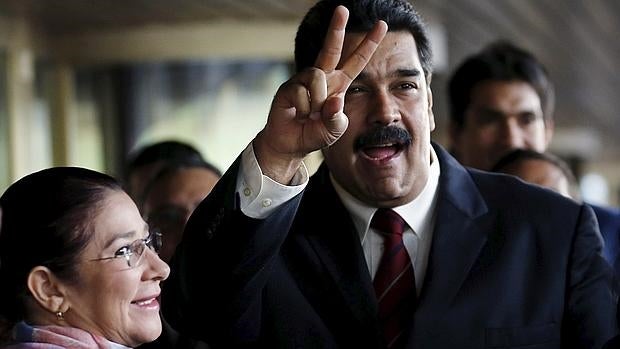 Nicolás Maduro y su esposa, Cilia Flores, en su viaje a la ONU para hablar de derechos humanos