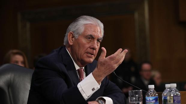 Rex Tillerson, durante su comparecencia ante el Senado de EE.UU.
