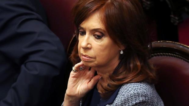 Cristina Fernández de Kirchner, en el Senado argentino