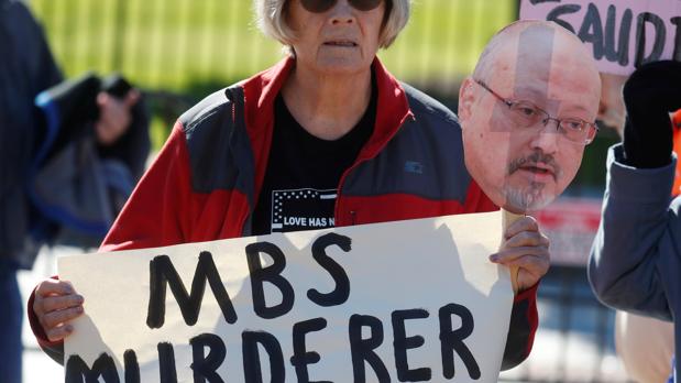 Activistas protestan por la incertidumbre en el caso Khashoggi