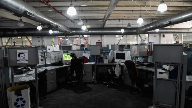 Redacción del periódico «El Nacional» en Caracas