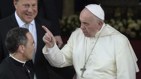 El Papa Francisco, durante su visita a Panamá