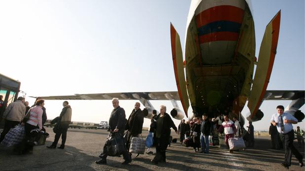 Georgianos deportados de Rusia en 2006