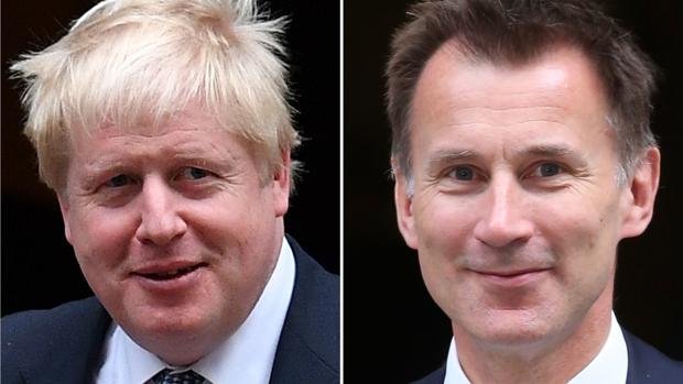 Boris Johnson y Jeremy Hunt