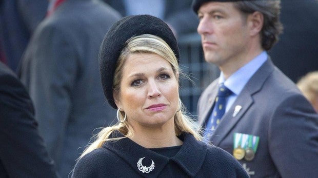 Lar reina Máxima de Holanda duarante un acto