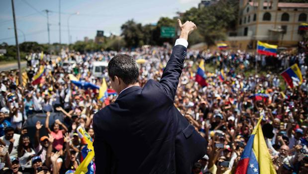 El presidente interino de Venezuela, Juan Guaidó