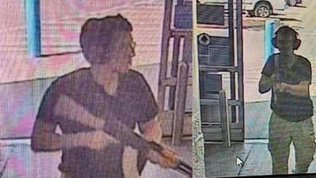 Imágenes del autor de la matanza de las cámaras se seguridad del supermercado Walmart