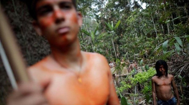 Imagen de archivo de la tribu Mura, que habita en la Amazonia brasileña