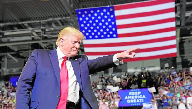 Donald Trump, en un acto con seguidores en Greenville (Carolina del Norte)