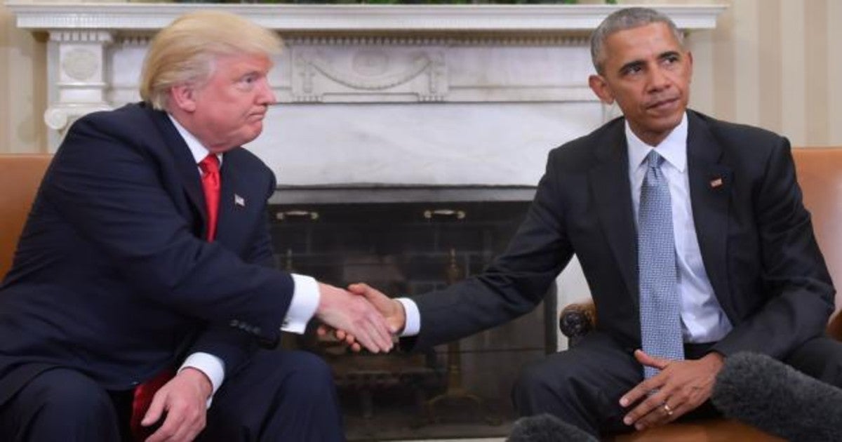 Trump responde a las críticas de Obama acusándole de «incompetente» y «corrupto»