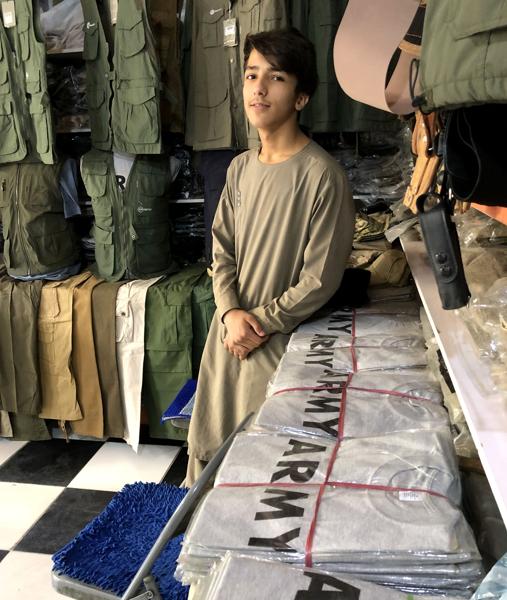 T-shirts with the word Army in the 'Bush Market'