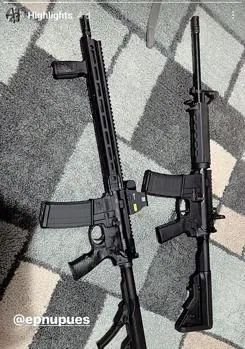 Imagen de armas supuestamnete publicada en la cuenta de Ramos