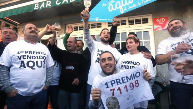 Imagen de archivo de la celebración de la Lotería en Villalba, el año pasado