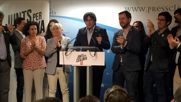 Carles Puigdemont, valora los resultados obtenidos en las elecciones europeas