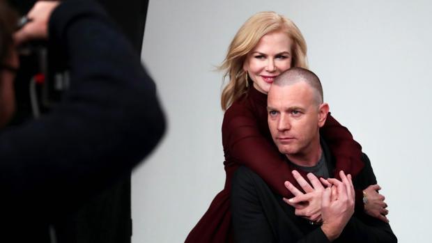 Kicole Kidman y Ewan McGregor, durante una sesión de fotos para la revista