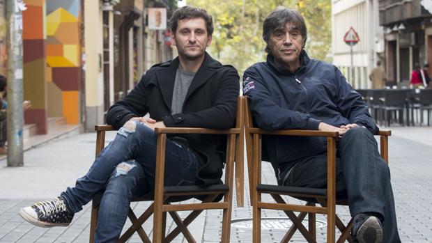 Raúl Arévalo, protagonista de «Oro», junto al director de la película, Agustín Díaz Yanes