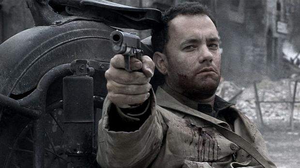 Toma Hanks, en una escena de «Salvar al soldado Ryan»