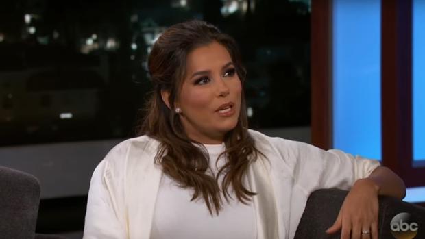 Eva Longoria, en su visita al programa de Jimmy Kimmel
