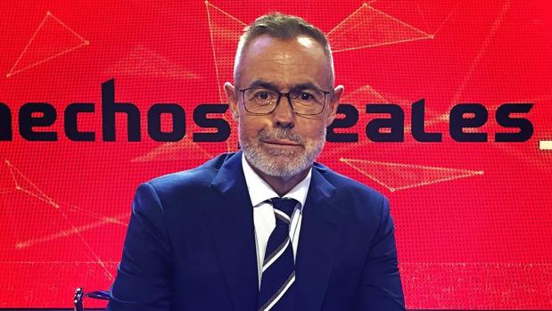 Jordi González en el plató de «Hechos reales»