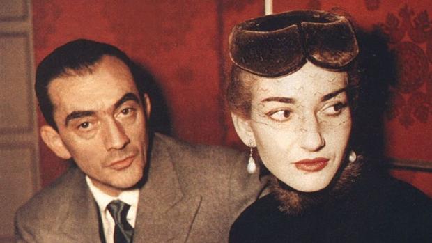 Maria Callas, con el director Luchino Visconti