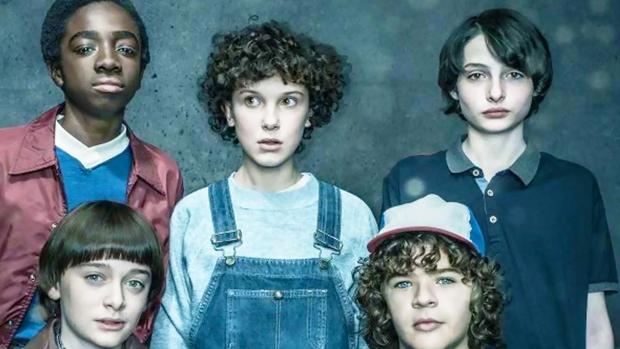 Los protagonistas de «Stranger Things», uno de los grandes éxitos de la compañía