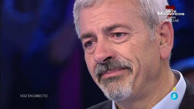 Carlos Sobera rompe a llorar este viernes en «Volverte a ver»