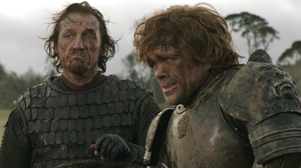 Bronn (Jerome Flynn) y Tyrion Lannister (Peter Dinklage) en «Juego de Tronos»
