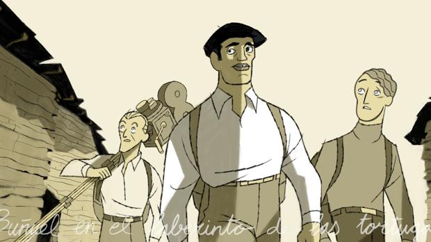 Un fotograma de «Buñuel en el laberinto de las tortugas»