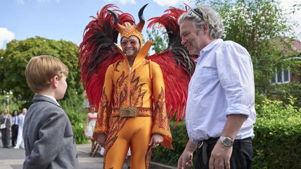 Momento del rodaje de «Rocketman»
