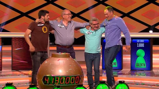 «Los Lobos», tras ganar el bote de «¡Boom!»