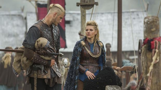 Lagertha y Bjorn, en «Vikings»
