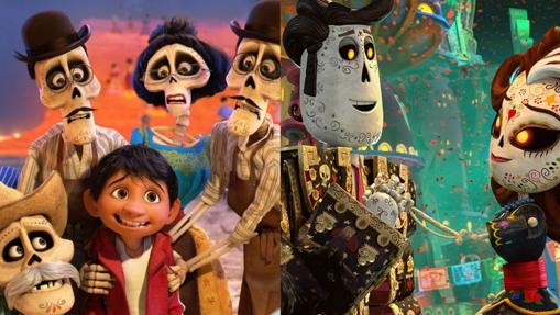 Escenas de «Coco» y «El libro de la vida»