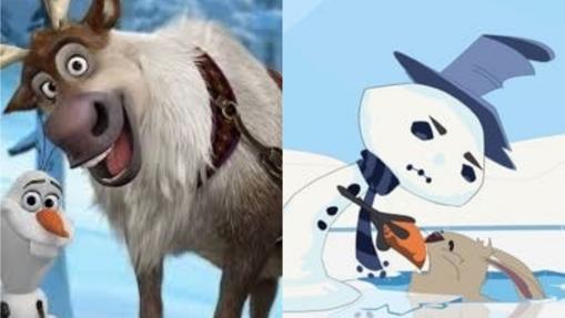 Escenas de «Frozen» y «The Snowman»