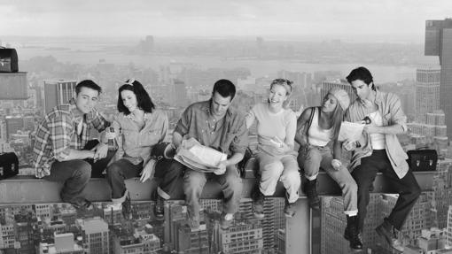 El elenco de Friends, en una imagen publicitaria