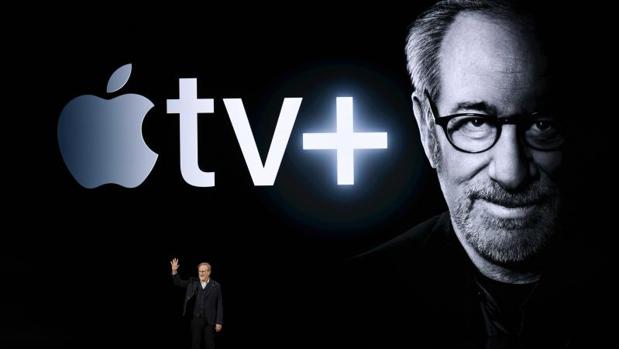 Steven Spielberg durante la presentación de Apple TV+