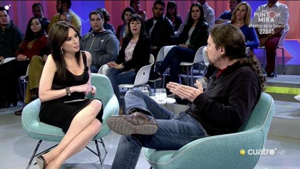 Marta Flich y Pablo Iglesias, este miércoles en Todo es mentira